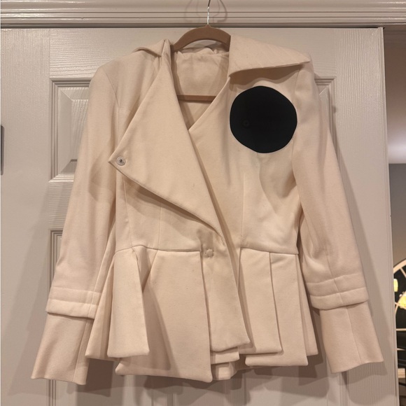 Vintage Wool Asymmetrical Jacket - Picture 2 of 4